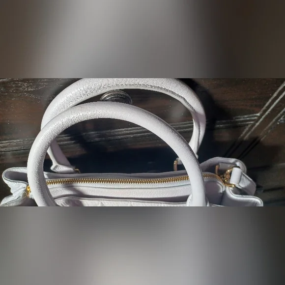 Vera Bradley Gray Quilted Top-Handle Satchel - Picture 10 of 15